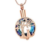 Pitadue Pet Reminder Jewelry with Secret Compartment Round Jar Charm for Dear Hair Remembrances Secret Compartment Pet Jar Charm