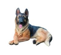 Pitadue Resins German Shepherds Miniature Figurine Ornament Realistic Wolf Dog Statue For Animal Enthusiasts And Collectors