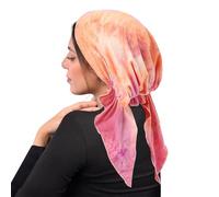 Pitadue Stretch Hair Cover Double Tail Wrap Chemo Cap Closure Soft for Sports Outdoor Two Tails Hat
