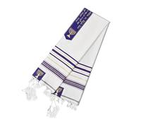 Pitadue Traditional Jews Prayers Shawl Tallit 71Inch With Tzitzit Fringes Embroidered Design For Men Women Religious Ceremonies Prayers Shawl With Tzitzit