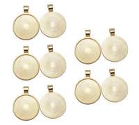 Pitadue Zincs Alloy Round Pendant Mounting for Handmade Necklace and Designs Projects Jewelry Making Supplies Vintage Styles Necklace Base
