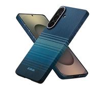 PITAKA Magnetic Case for Samsung Galaxy S26 Plus Aaron Button Responsive Touch Thin and Light Aramid Fibre Rugged Cover in Carbon Fibre Look Phone Cover [Ultra Slim Case] Moonrise
