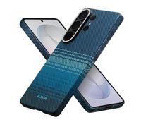 PITAKA Magnetic Case for Samsung Galaxy S26 Ultra Aaron Button Moonrise | Aaron Button Responsive Touch Ultra Slim Case Thin and Light Aramid Fibre Rugged Cover in Carbon Fibre Look