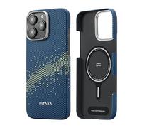 PITAKA StarPeak iPhone 16 Pro Magnetic Case Aramid Slim Milky Way Galaxy | Luminous Tactile Woven Case Light&Thin Case for iPhone 16 Pro Aramid Fibre Woven Caseless feel Compatible with Magsafe