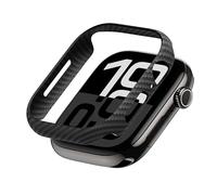 PITAKA Super Thin Protective Case for Apple Watch 10 (42 mm), Ultra Slim and Light Woven Case Made of Aramid Fibre, Durable and Scratch-Resistant Cover [Air Case] Black