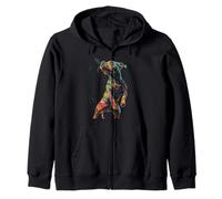 Pitbull Abstract Zip Hoodie