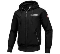 Pitbull Athletic Logo Hooded Jacket - Black