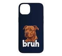 Pitbull Bruh Funny Dog Lover Meme Misunderstood Art Tee Case for iPhone 14 Plus