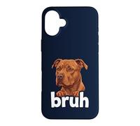 Pitbull Bruh Funny Dog Lover Meme Misunderstood Art Tee Case for iPhone 16 Plus