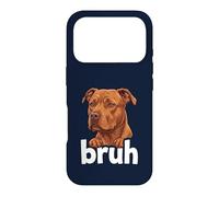 Pitbull Bruh Funny Dog Lover Meme Misunderstood Art Tee Case for iPhone 17 Pro