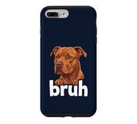 Pitbull Bruh Funny Dog Lover Meme Misunderstood Art Tee Case for iPhone 7 Plus/8 Plus