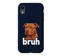 Pitbull Bruh Funny Dog Lover Meme Misunderstood Art Tee Case for iPhone XR