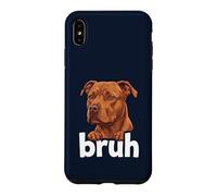Pitbull Bruh Funny Dog Lover Meme Misunderstood Art Tee Case for iPhone XS Max