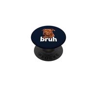Pitbull Bruh Funny Dog Lover Meme Misunderstood Art Tee PopSockets Adhesive PopGrip