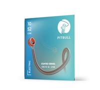 Pitbull Coated Series Nano Polymer Coated Electric Guitar Strings - 3-5x More Durable, Superior Sound Quality, Fret-Friendly CEG (CEG 10-52 LTHB Light Top Heavy Bottom)
