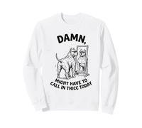 Pitbull damn might have to call in thicc today Meme Sweatshirt