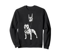 Pitbull Dog Breeder Cool Retro Vintage 90s Alt Metal Sweatshirt