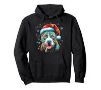 Pitbull Dog Christmas Pullover Hoodie
