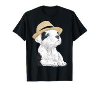 Pitbull Dog Dad Blue Eyes Graphic T-Shirt