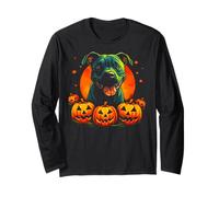 Pitbull Dog Halloween Long Sleeve T-Shirt
