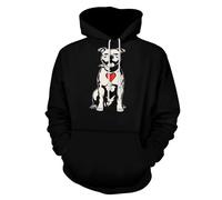 Pitbull Dog with Heart Mens Hoodie Pullover Long Sleeve Sweaters Hooded Casual Sweatshirt for Sports