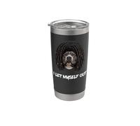Pitbull Dreadlocks I Let Myself Out Pit Bull Black Dreads Stainless Steel Insulated Tumbler