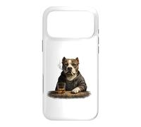 Pitbull Drinking Whiskey Vintage Bad Attitude Men Liquor Case for iPhone 17 Pro Max