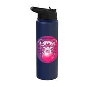 Pitbull Glasses Bubblegum line Work Humorous Classic Animal Stainless Steel Insulated Water Bottle
