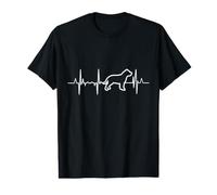 Pitbull Heartbeat for a Pitbull Mom and Pitbull Dad Value Graphic T-Shirt