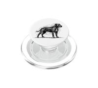 Pitbull Illustration Pit Bull PopSockets PopGrip for MagSafe