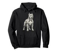 Pitbull Illustration Pit Bull Pullover Hoodie