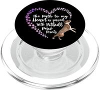 Pitbull Lover The Path to my Heart Pit bull Mama Cute Mom PopSockets PopGrip for MagSafe