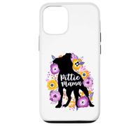 Pitbull Mama Purple Flowers Pittie Cute Pit Bull Dog Mom Case for iPhone 12/12 Pro
