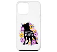 Pitbull Mama Purple Flowers Pittie Cute Pit Bull Dog Mom Case for iPhone 12 Pro Max