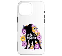 Pitbull Mama Purple Flowers Pittie Cute Pit Bull Dog Mom Case for iPhone 16 Pro Max