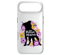 Pitbull Mama Purple Flowers Pittie Cute Pit Bull Dog Mom Case for iPhone Air