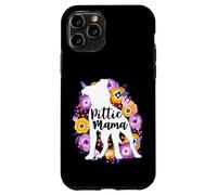 Pitbull Mama Purple Flowers Pittie Mom Cute Pit Bull Lover Case for iPhone 11 Pro