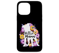 Pitbull Mama Purple Flowers Pittie Mom Cute Pit Bull Lover Case for iPhone 13 Pro Max