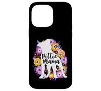 Pitbull Mama Purple Flowers Pittie Mom Cute Pit Bull Lover Case for iPhone 14 Pro Max