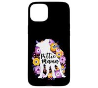 Pitbull Mama Purple Flowers Pittie Mom Cute Pit Bull Lover Case for iPhone 15 Plus