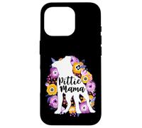 Pitbull Mama Purple Flowers Pittie Mom Cute Pit Bull Lover Case for iPhone 16 Pro