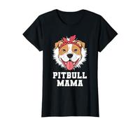 Pitbull Mama Shirt Women Pit Bull Terrier Owner Mothers Day T-Shirt
