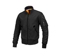 PITBULL - Men's Bomber Style West Coast Centurion Jacket, Comfortable Transition Jacket, Men's Bomber Jacket, Aviator Jacket, Classic Airline Bomber Cut, black, S