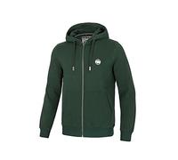 PITBULL Men's Hoodie with Zipper Pit Bull West Coast Small Logo M Dark Green