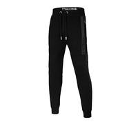 PITBULL - Men's Long Jogging Pants New Hilltop, Men's Training Pants, Regular Fit, Men's Long Sports Pants with Two Side Pockets, Casual Men's Pants, Sweatpants, Cotton Black