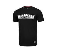 PITBULL - Men's T-Shirt Classic Boxing, Slim Fit Men's T-Shirt, Classic Men's T-Shirt, Cotton Men's T-Shirt, Crew Neck Men's T-Shirt - M, Black