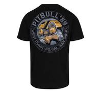 Pitbull Men's T-Shirt Driving Regular Fit In Black 100% Cotton