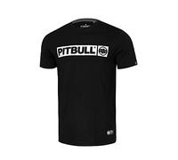 PITBULL - Mens T-Shirts Hilltop Basic, Classic Regular Fit Men's T-Shirts, Cotton Mens T-Shirt, Gym T-Shirts Men, Mens T Shirt for Summer, T-Shirts for Men Round Neckline - XXL, Black