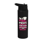 Pitbull Mom Pit Bull Terrier Mommy Pibble Mother's Day Stainless Steel Insulated Water Bottle