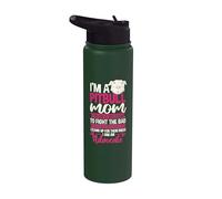Pitbull Mom Pit Bull Terrier Mommy Pibble Mother's Day Stainless Steel Insulated Water Bottle